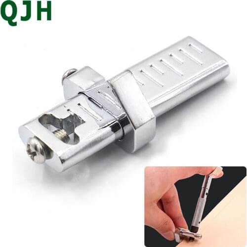 Leather tools auxiliary carving rotary knife accessories metal scratches edge locator frame cutter knife holder DIY tools