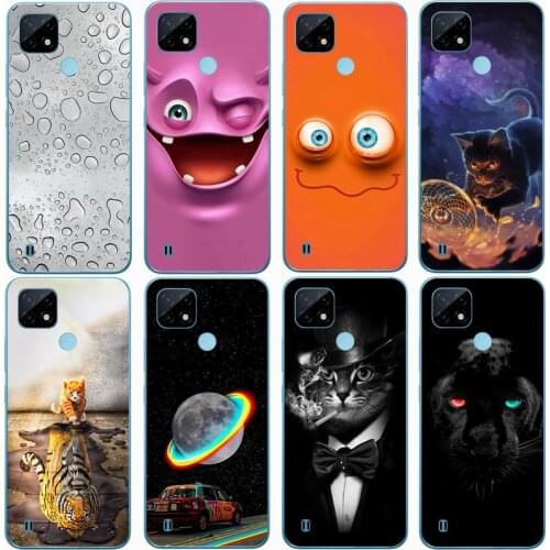 Fashion Soft silicone TPU Back Cover For OPPO REALME C21 Phone Funda Case For OPPO Realme C21 Cute Cartoon Case