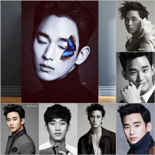 5d Embroidery Full Square/Round Drills Kim Soo Hyun Poster Diamond Art Painitng Cross Stitch Kit Decor For Fans Gift