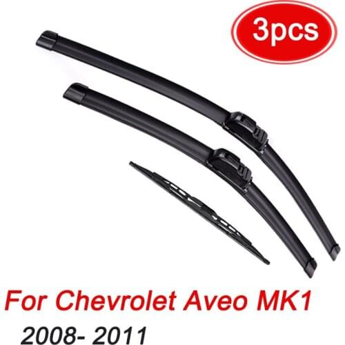 MIDOON Wiper Front & Rear Wiper Blades Set Kit For Chevrolet Aveo MK1 2008 - 2011 Windshield Windscreen Window 22"+16"+14"