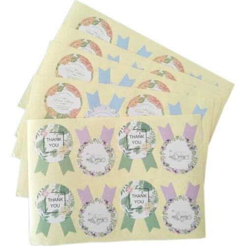 80PCS/Lot New HandMade Medal Shape Seal Sticker baking package paper labels DIY Gifts Decoration label 2 styles to choose