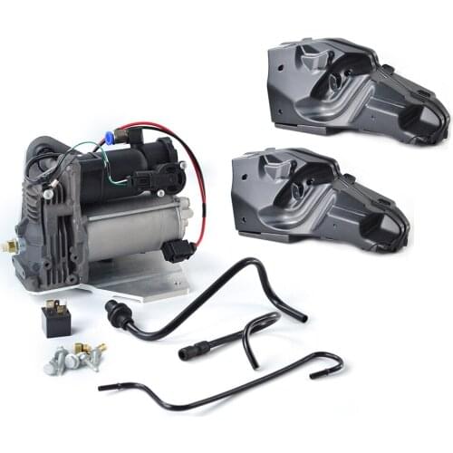 Air Compressor Pump + Upper & Lower Cover for Range Rover Sport Discovery 3 4 LR044026, LR044027, LR045251