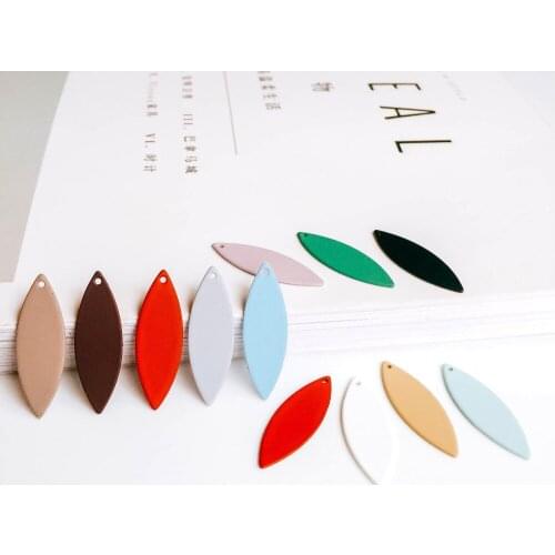 Wholesale 100pcs 28*9mm Rubber Enamel Alloy Horse Eye Shape Geometry Jewelry Charms Ornament Accessories DIY Material Pendant
