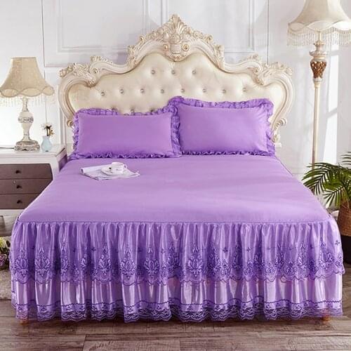2021 New Couple bed sheet Cotton Bedspread Bedcover Bed Sheet + 2 Pillowcase Kids Girl Bedspreads Bedskirt Coverlet Bed Sheet