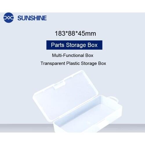 Transparent Plastic Storage Box Multi-Functional IC Parts Storage Box For Small Component Jewelry Phone Repair Tools Box
