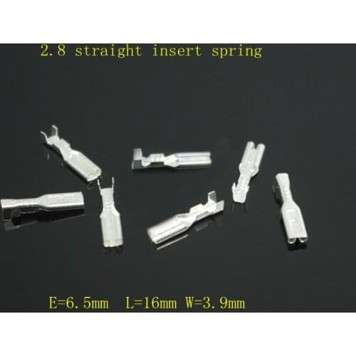 2.0 plug-in rocker switch button wire copper connector switch straight plug spring