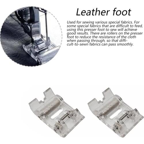 Leather roller presser foot For Brother new singer domestic presser foot Multifunctional Press Foot sewing Accessories AA7013