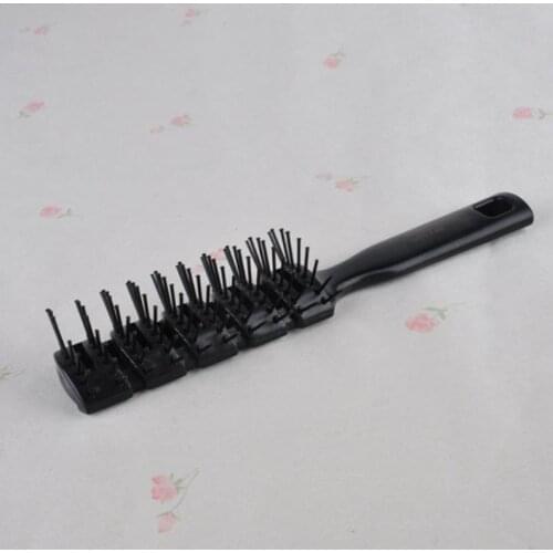 Mayitr 20cm Vent Brush Black Hair Care Detangling Anti-Static Vented Drying Hair Brush Comb For Styling Tool