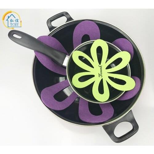 TCHY 4pcs Pan Placemat Non-woven Dish Pot Protector Stand Under the Hot Bowl Protection of Kitchen Accessories Decoration Home
