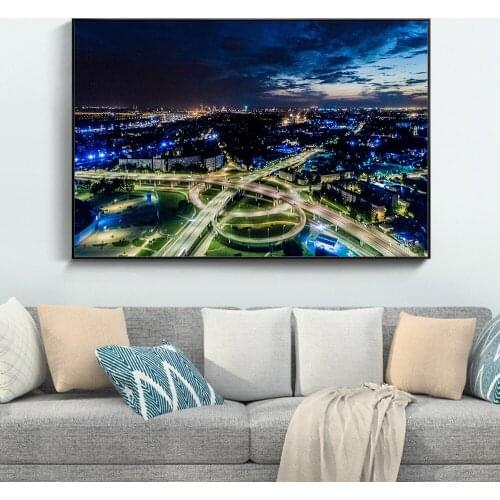 Embelish 1 Pieces Drop Shipping City Landscape Modern Home Decor Wall Art Posters For Living Room HD Print Canvas Painting