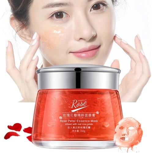 1Pcs Sleeping Mask Rose Serum Moisturizing Anti-Aging Anti-Wrinkle Nourish Night Cream Repair Brighten Firm Face Skin Care 160g