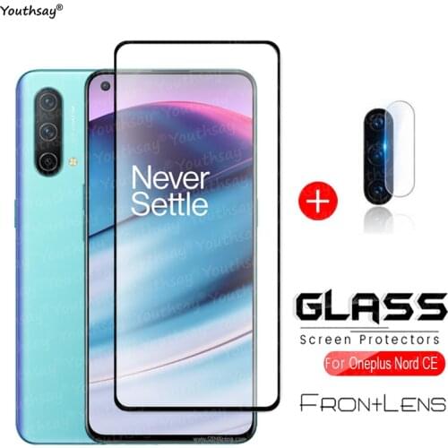 For Oneplus Nord CE Glass Tempered Glass For Oneplus Nord CE 5G Glass Screen Full Glue Protector Camera Film For Oneplus Nord CE