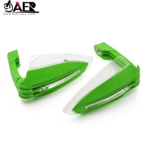 JAER Motorbike Handguards 28mm 22mm Handlebar with Led Light Big Hand Guard Protector for Kawasaki Yamaha Suzuki Honda Yamaha