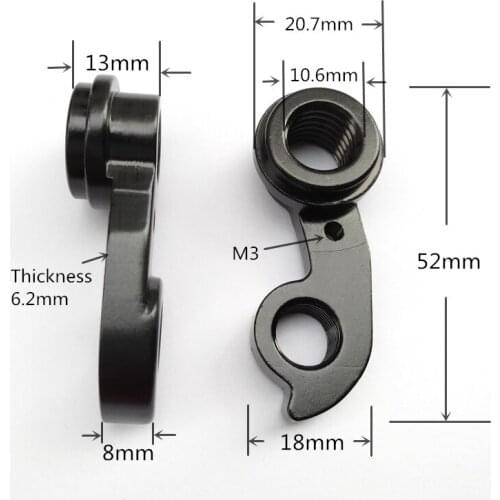 10pc mtb alloy Bicycle Rear Derailleur Hanger for road mtb Btwin Haibike Hercules UMF Staiger Winora GT Mongoose KHS Mondraker