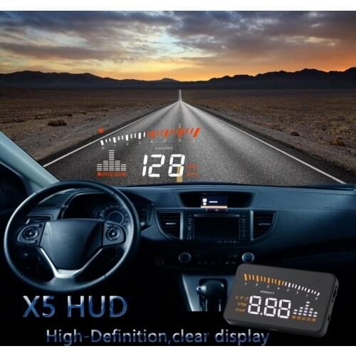3"Cheap HUD Head Up Display car Hud Display Car Styling Speeding Warning System Hud Windshield Projector OBD2 Interface