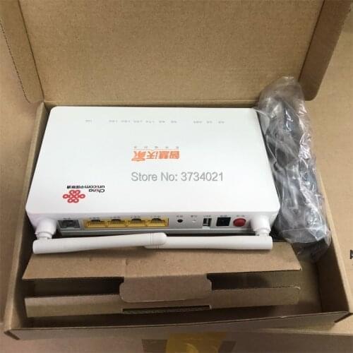 4Pcs Free Shipping ZTE F677 GPON ONU ONT 1GE+3FE+1TEL+1USB+WIFI ftth optic fiber terminal network modem