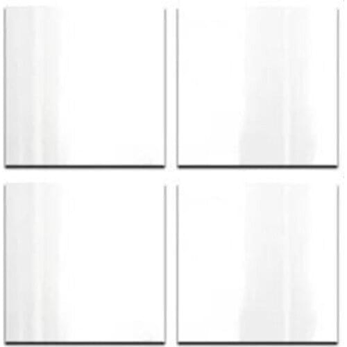 4pcs 15x15cm Mirror Tile Wall Sticker Square Self Adhesive Room Art Pracitical Decor