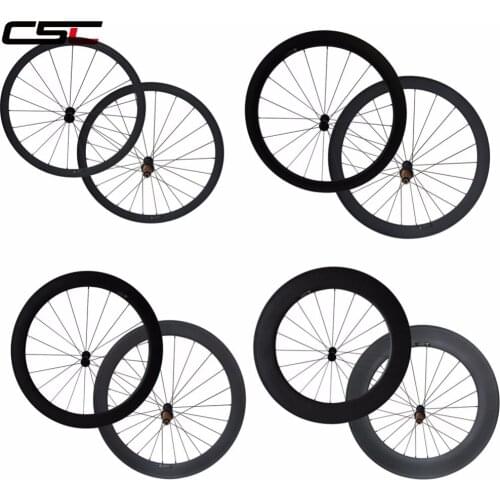 6 Pawls Bitex RAF10 RAR9 Super light 23mm Width 24/ 38/ 50/ 60/88mm Depth Clincher Tubular Carbon Fiber road bike Wheels Bicycle