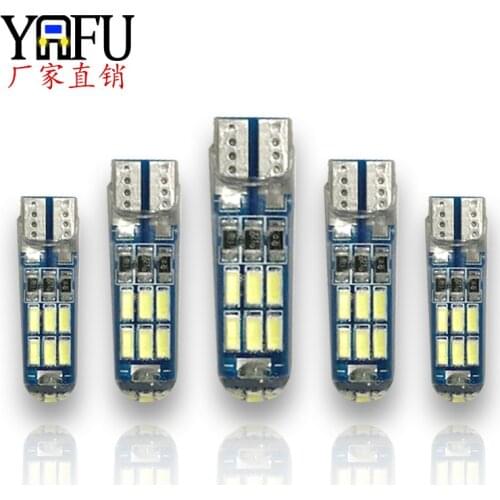 Automobile Led Width Lamp T10 4014 15smd Silicone High Brightness Side Lamp License Plate Light Reading Lamp Led Lights for Car