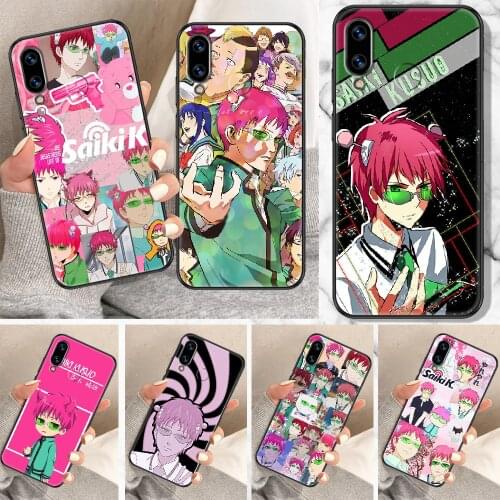 Saiki K Saiki Kusuo Phone Case For Huawei Honor 6A 7A 7C 8A 8X 8 9 9X 10 10i 20 Lite Pro black trend coque silicone funda