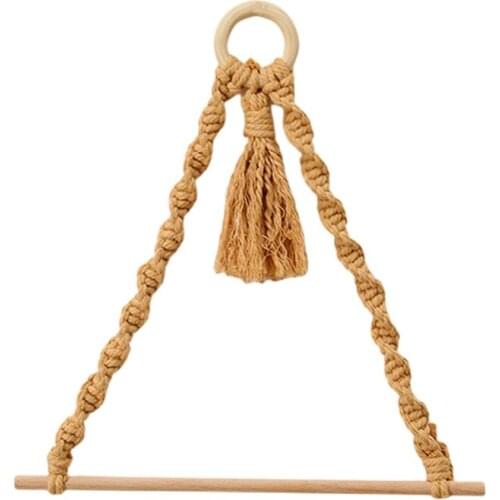 Boho Paper Towel Holder Cotton Rope Towel Holder Macrame Paper Towel Hanging For Kitchen Bathroom Durable and beautiful tools