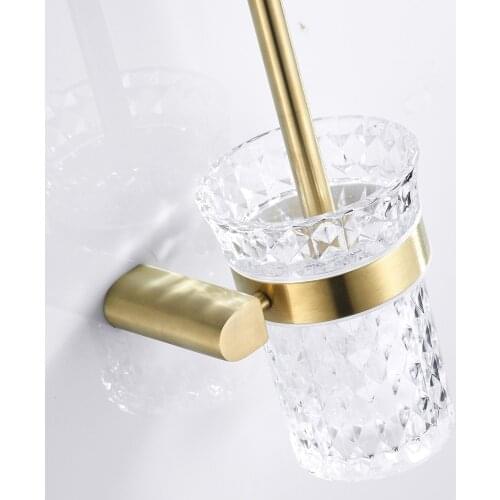 Leyden Stainless Steel Toilet Paper Holder Brushed Gold,Wall Mounted Tissue Holder Round Edge and Corner