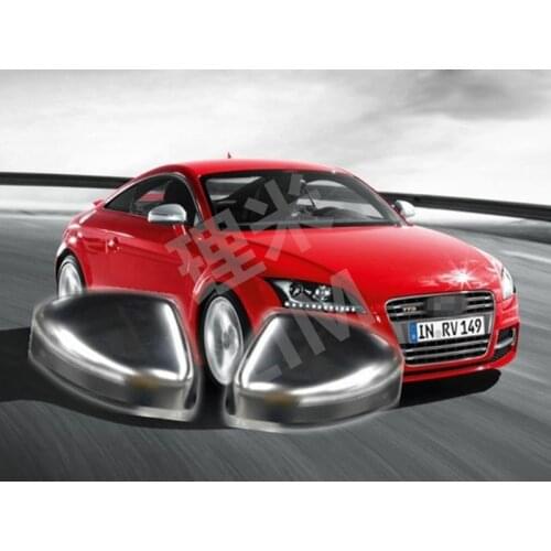 For Audi TT 8J MK2 2006-2014 8S MK3 2015-2017 S Style ABS Chromed Side Door Mirror Wing Mirror Cover Replacement Car Accessories