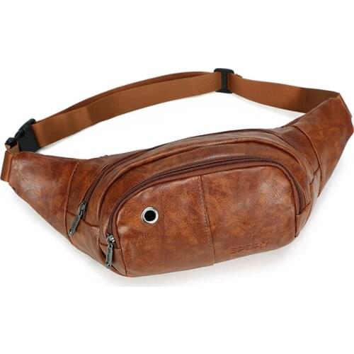 Medieval renaissance adult male Viking Knight pirate cosplay leather vintage bag