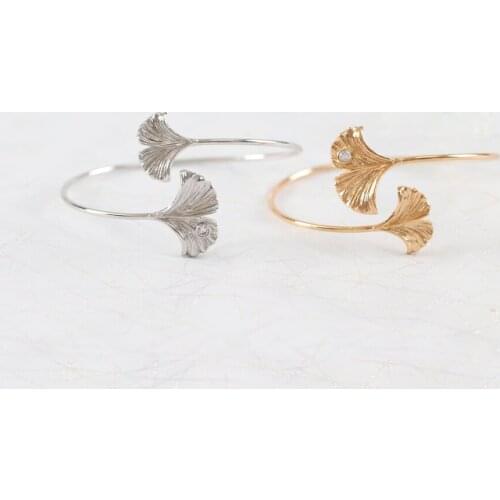 LANFLORA new Ginkgo biloba leaves women bracelet Classic adjustable bracelet factory shop bracelet wholesale price