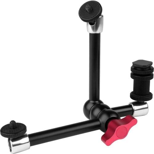 Magic Arm, 3 Arms Adjustable Articulating Friction Arm Camera Bracket for DSLR Camera Rig LED Monitor Video Light Flash Mic