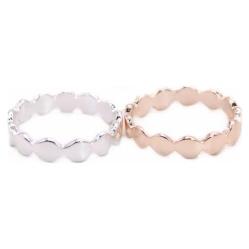 Trendy Round Flat Ring Smooth Surface Design Environmental Protection Material Suitable for Men And Women