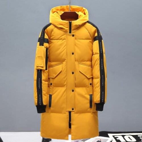 2021 Teens New Winter Mens Down Jacket Stylish Male Down Coat Thick Warm Man Clothing Brand Mens Apparel Warm Parka