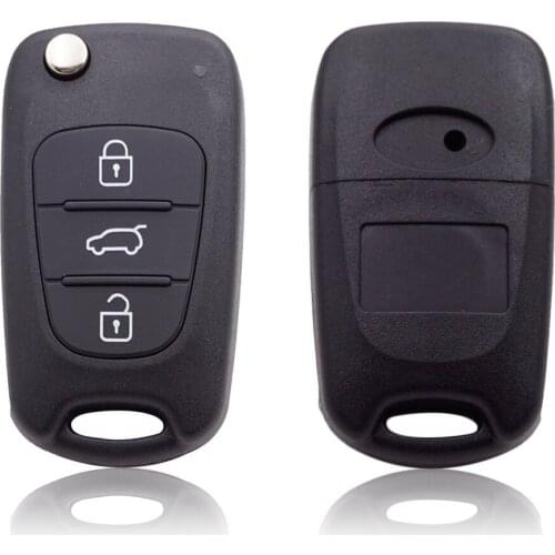 Xinyuexin New Remote Key Shell for Hyundai I20 I30 IX35 I35 Accent Kia Picanto Sportage K5 3 Button Flip Folding Remote Key Case