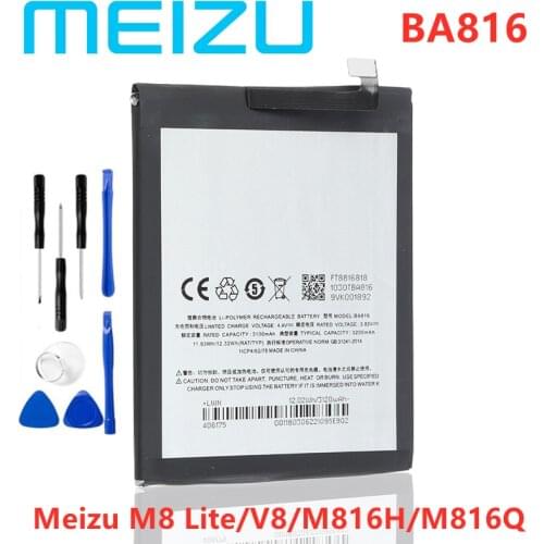 New Original 3200mAh BA816 Battery For Meizu M8 Lite/V8/M816H/M816Q/Phone High Quality Battery+Tracking Number