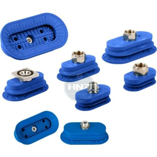 Bellows Suction Cups SAOB Oval 1.5 Folds vacuum sucker 60 x30 80 x40 110 x55 NBR-60 vacuum suction cups