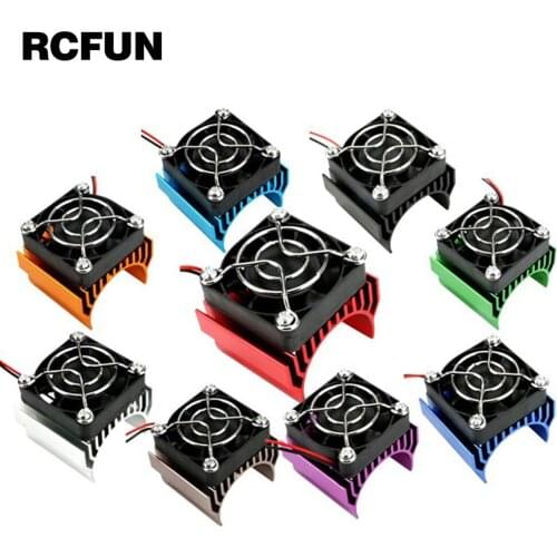 1pcs 540/550/3650 Motor Heat Sink Cooler Heat Fin 36mm Diameter Radiator/Cooler with Ball Bearing Fan for RC Model Car
