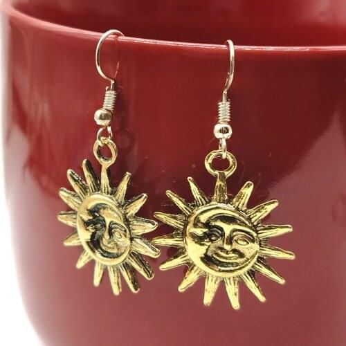 Sun and Moon Earrings,Celestial earrings for Women Nickel-free,witch Gift