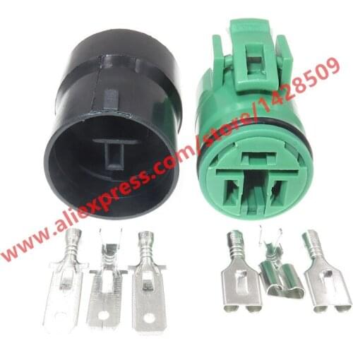 10 Sets 3 Pin Round Alternator Plug Waterproof Wiring Harness Female Male Connector For Mitsubishi 90980-10341 90980-11491