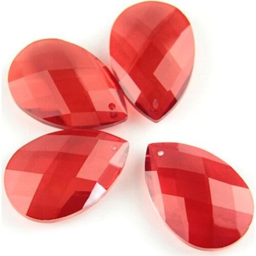 10pcs/Lot Crystal Prisms Pendants Parts Lustres Mixed Color Lamp Lighting Hang Drops Decorative Chandelier Wedding