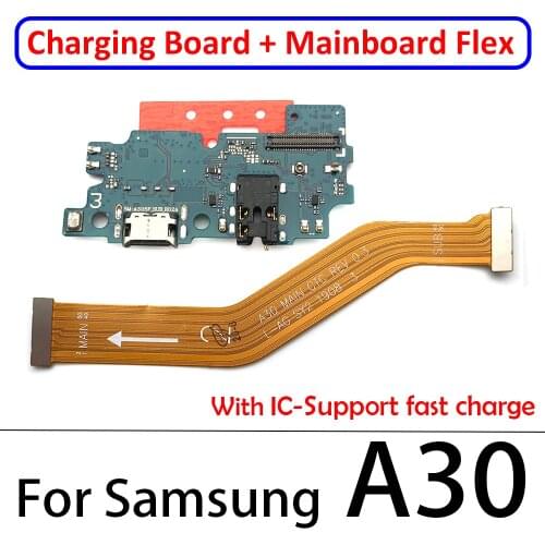 20Pcs Main Board Motherboard + USB Charger Port Charging Board Flex Cable For Samsung Galaxy A10 A20 A30 A40 A50 A60 A70 A80
