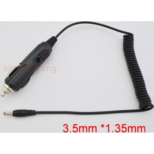 200pcs High-quality, all-copper car charger 12V / 24V Power adapter Cigarette Lighter 1.5M 3A DC 3.5mm x1.35mm