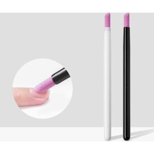 4pcs/Lot Professional Quartz Head Scrubs Stone Cuticle Stick Pen Spoon Cut Nail Pusher Manicure Care Nail Art Polishing Tools