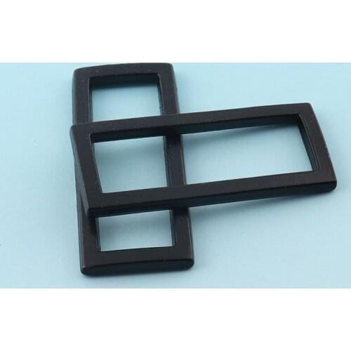 Zinc alloy Square buckles Black Rectangle Buckles 38mm Metal Rectangle Rings Belt Strap Buckles Bag notions