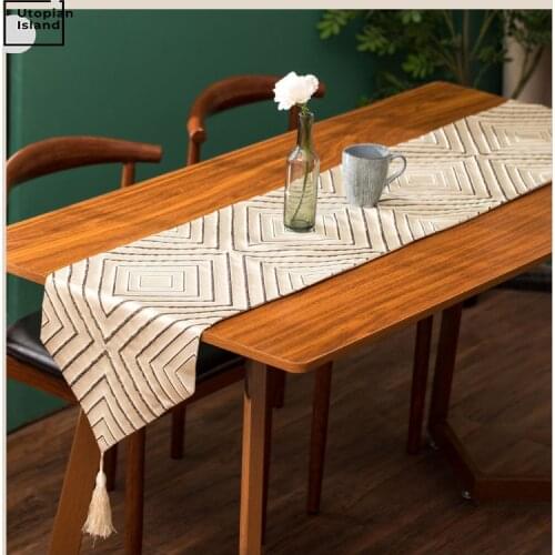 Modern Table Runner Luxury Table Decoration White Table Runners Set Wedding Rustic Decor Runner Table Track On The Table