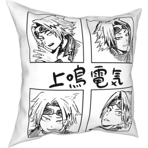 Denki Kaminari My Hero Academia Pillowcase Printed Polyester Cushion Cover Decorations Anime Pillow Case Cover Home Zipper