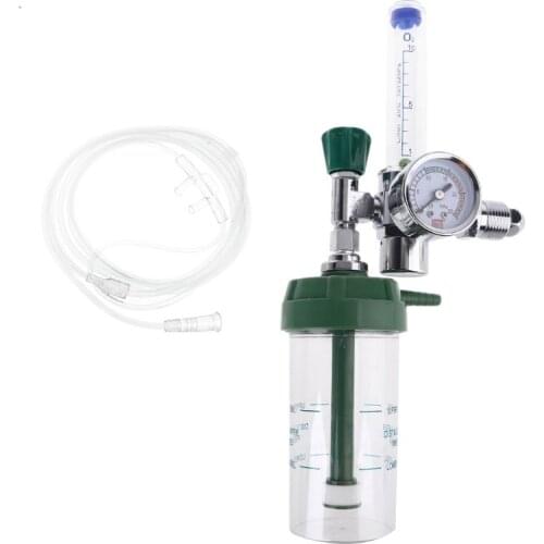 G5/8 Oxygen Pressure Regulator O2 Pressure Reducing Flow Meter for Oxygen Inhaler Gas Regulator