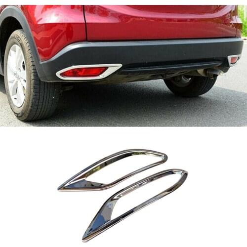 Chrome Rear Bumper Fog Reflex Light Cover Trim Molding Lamp Garnish for HONDA VEZEL HRV HR-V 2014-2019