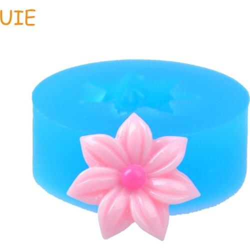 HYL160U 17.9mm Flower Silicone Mold - Cake Decorating Fondant, Sugarcraft, Gum Paste, Chocolate, Candy, Resin Jewelry, Food Safe