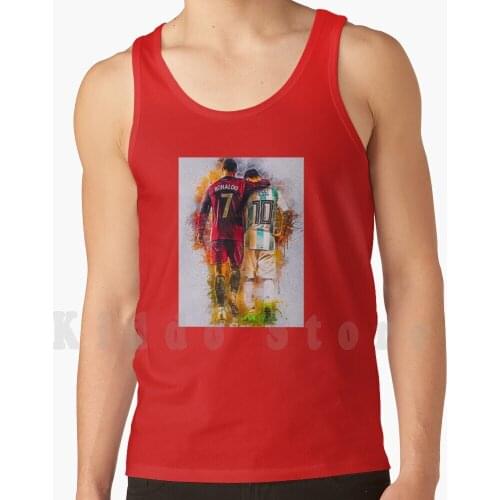 And Ronaldo Tank Tops Vest 100% Cotton Ronaldo Msn League Ballon D Or Bale Benzema