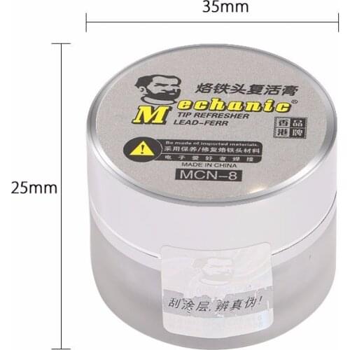 Repair Tools Mechanic Soldering Iron Tip Refresher Clean Paste for Oxide Solder Iron Tip Head Resurrection MCN-8